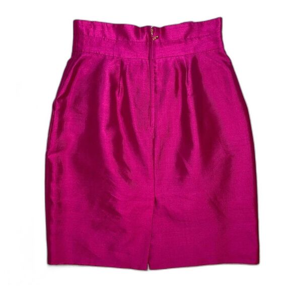 Kate Spade New York 'Skirt the Rules' Silk Fuchsia Mini Skirt Women's Size 0 - Picture 2 of 6